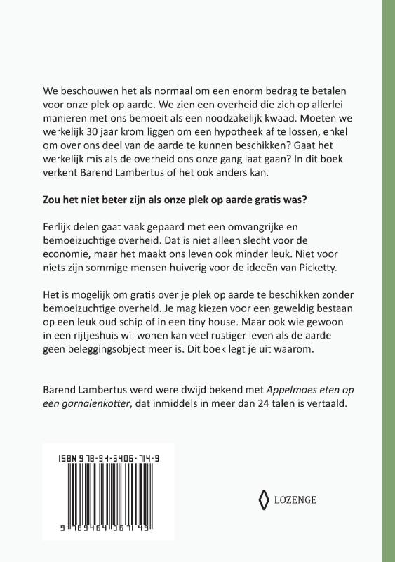 We zijn vrij en de aarde is gratis achterkant