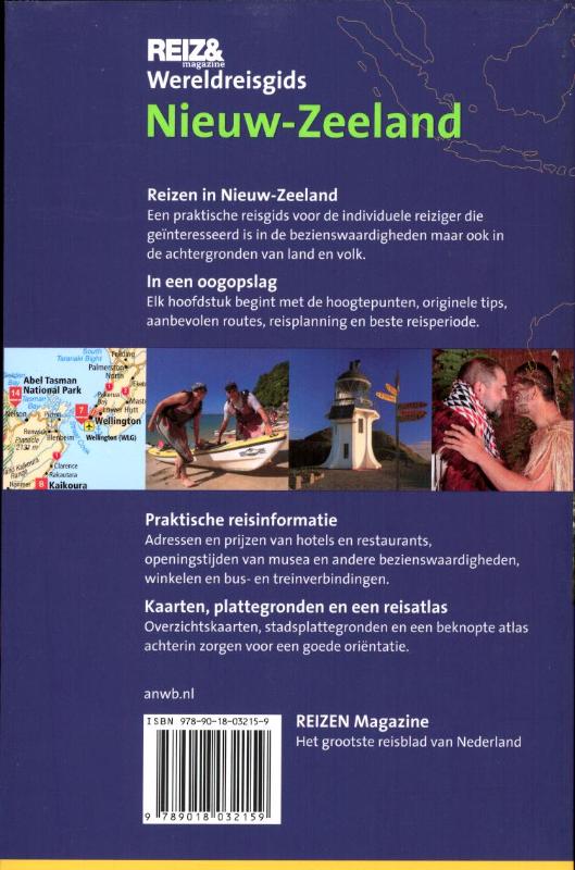 Nieuw-Zeeland / Reizen magazine wereldreisgids achterkant