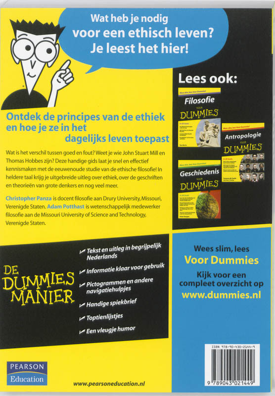 Ethiek voor Dummies / Voor Dummies achterkant