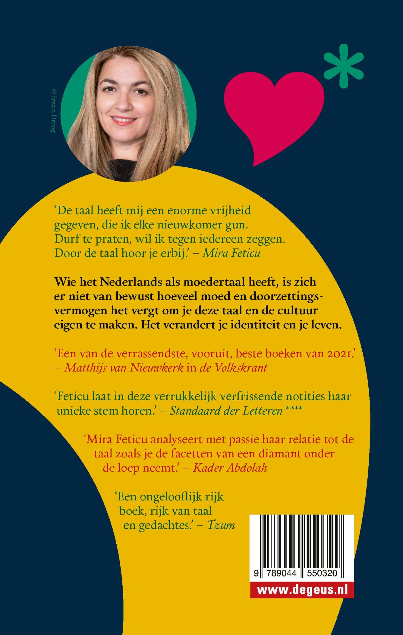 Liefdesverklaring aan de Nederlandse taal achterkant