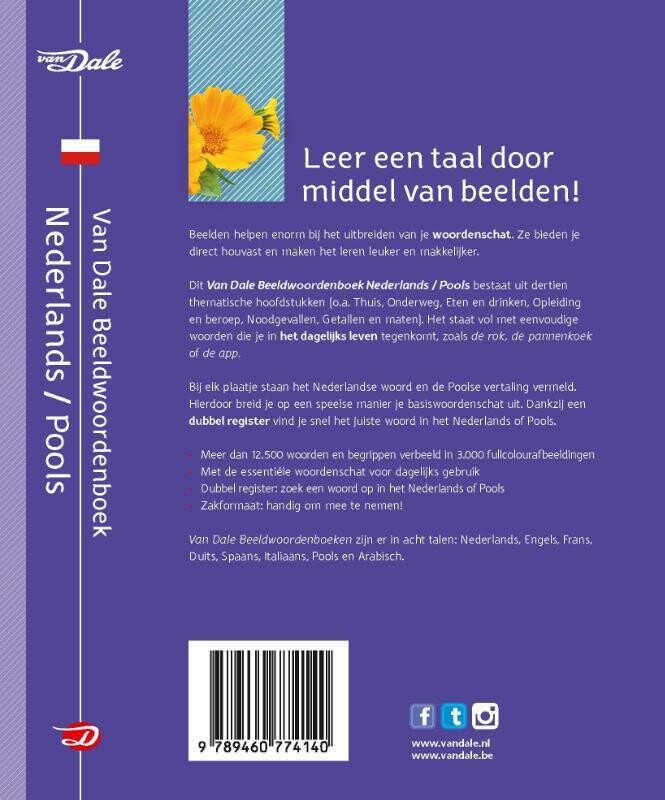Van Dale beeldwoordenboek Nederlands/Pools / Van Dale beeldwoordenboeken achterkant