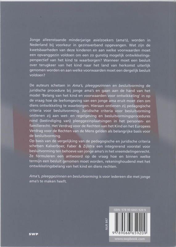 AMA'S PLEEGGEZINNEN EN BESLUITVORMING achterkant
