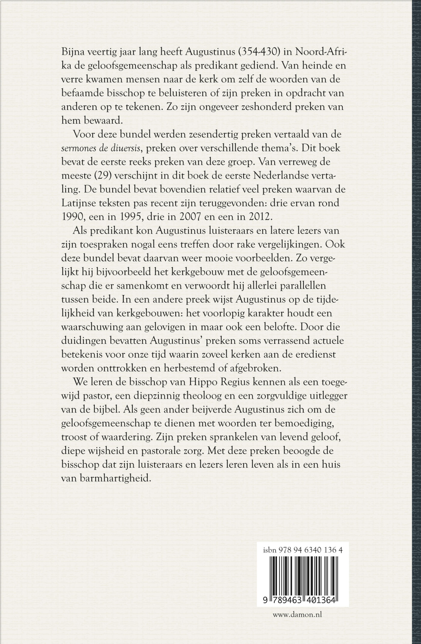 Huis van barmhartigheid / Augustinus uitgaven achterkant
