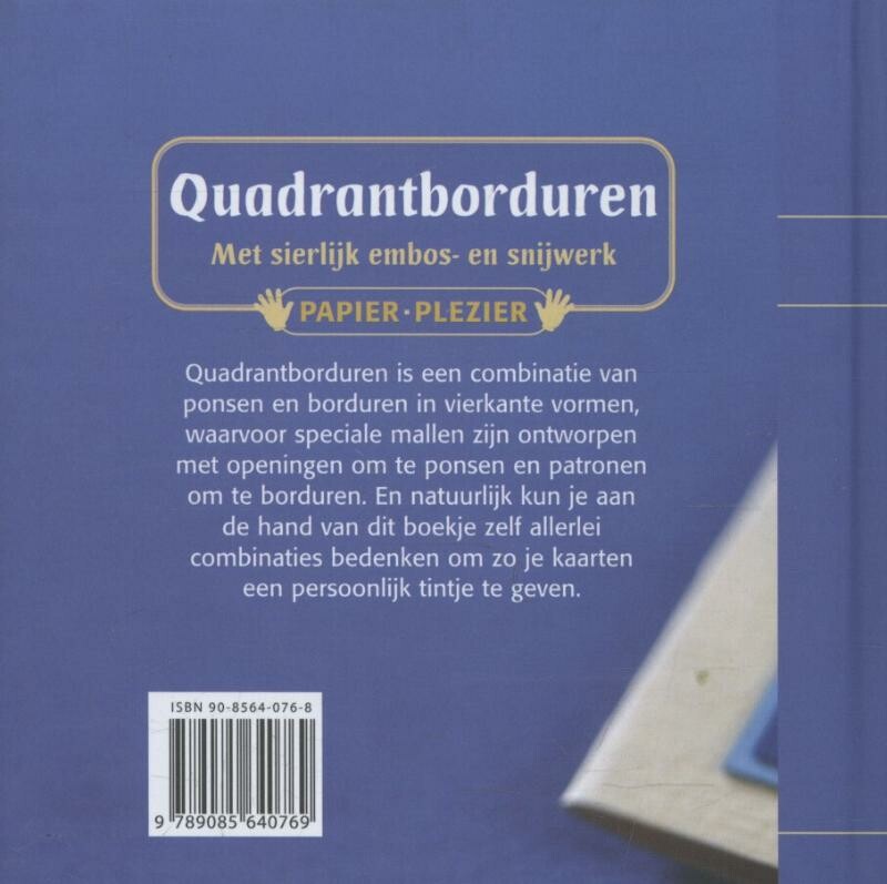 Quadrantborduren / Papier plezier achterkant