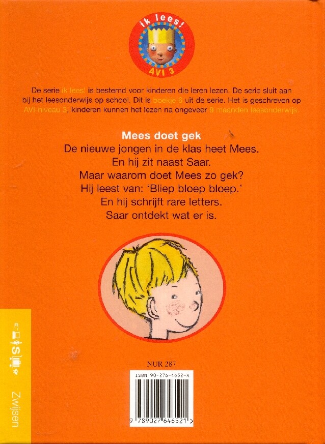 Mees doet gek / Ik lees! / AVI 3 achterkant