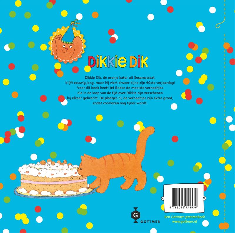 Dikkie Dik - Het dikke verjaardagsboek van Dikkie Dik achterkant