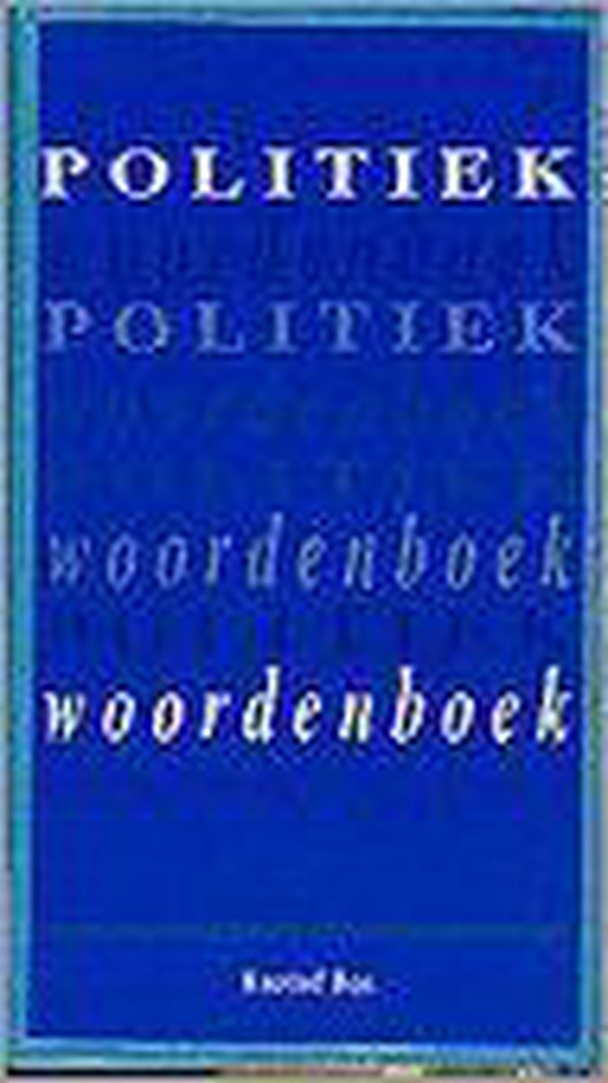 POLITIEK WOORDENBOEK.