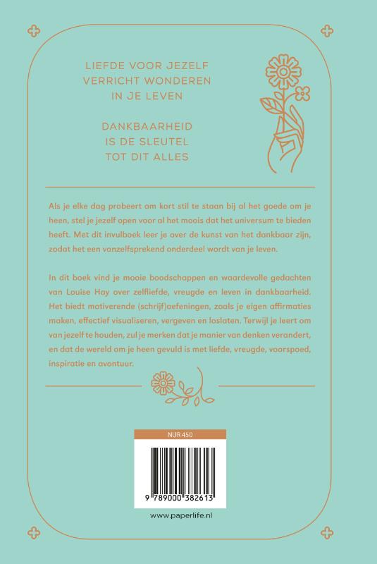 De gave van dankbaarheid achterkant