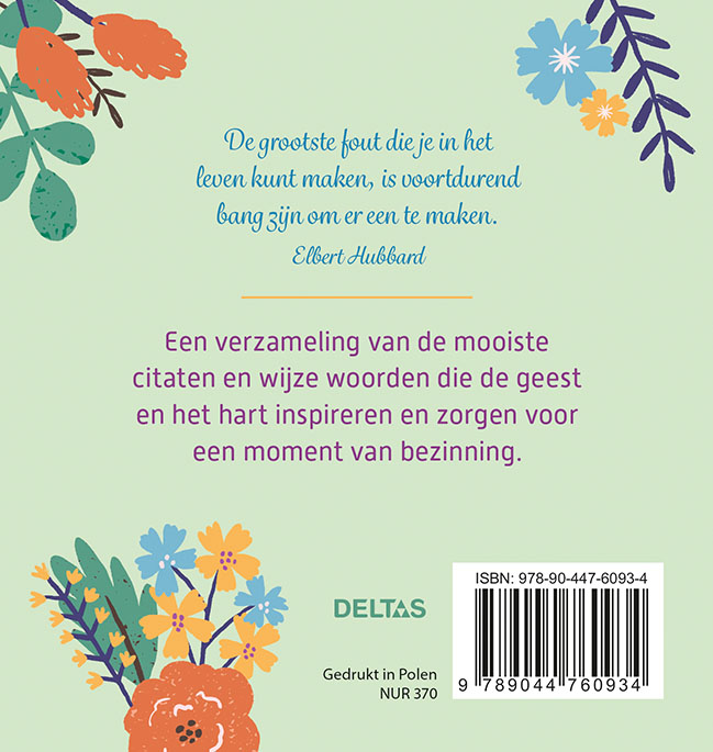 Wijsheid - Mooie gedachten en citaten voor elke dag Wijsheid - Mooie gedachten en citaten voor elke dag achterkant