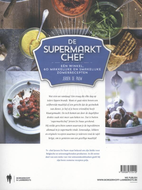 De supermarkt chef achterkant