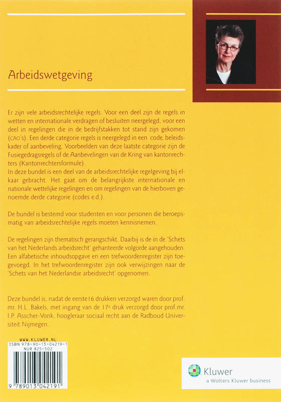 Arbeidswetgeving 2007/2008 achterkant