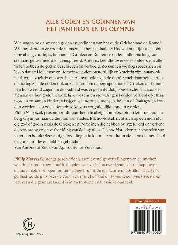 Goden en godinnen van Hellas en Rome achterkant