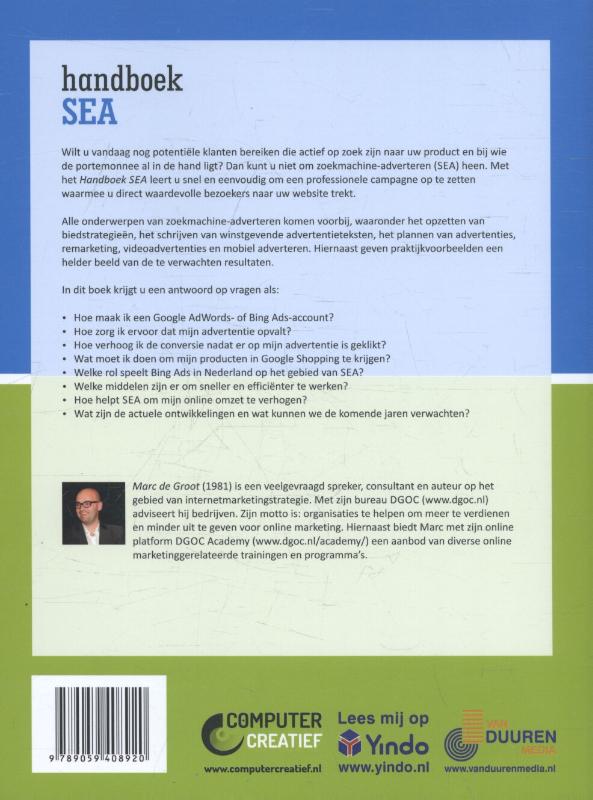 Handboek SEA achterkant