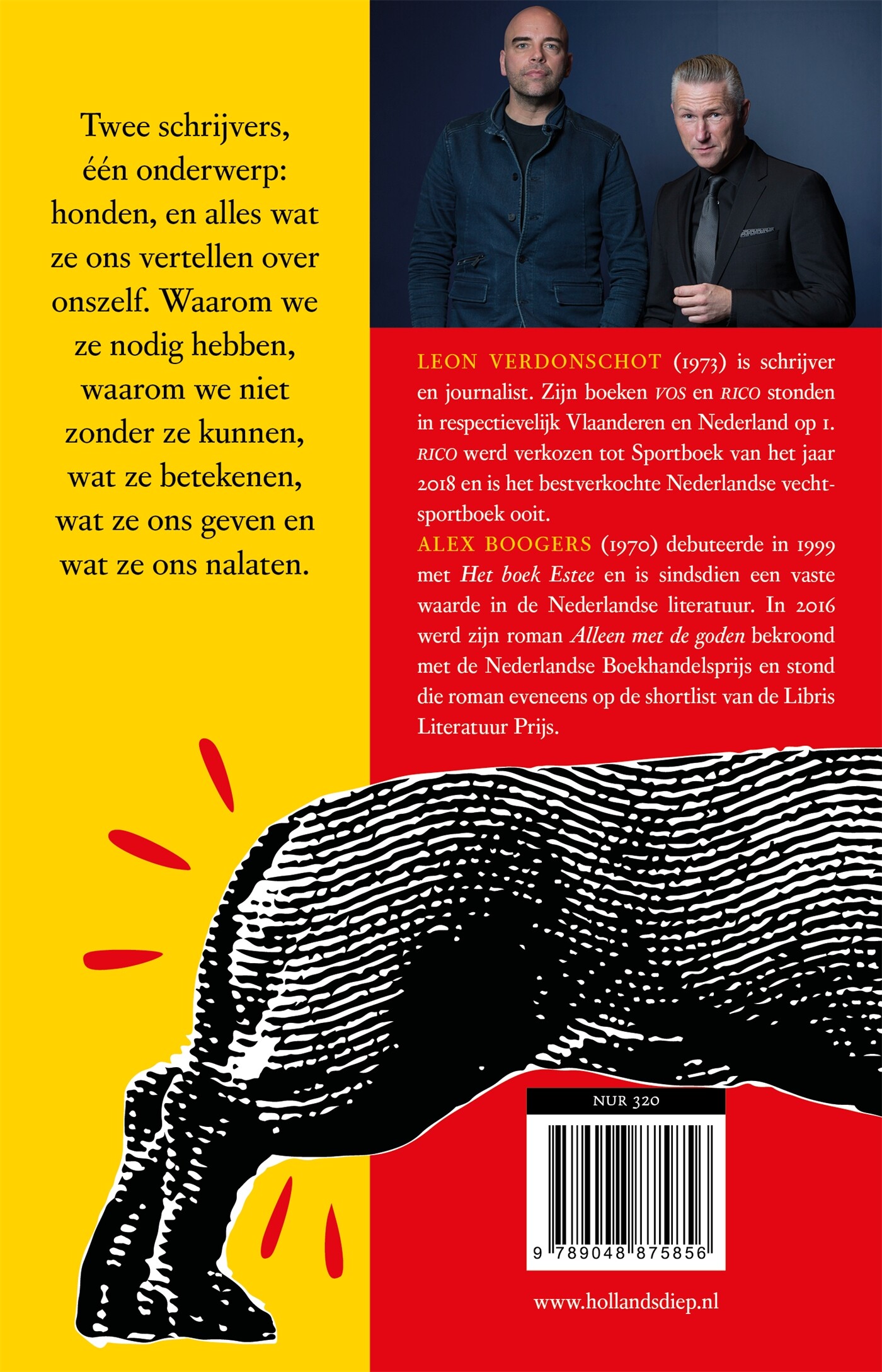 De honden die we zijn achterkant