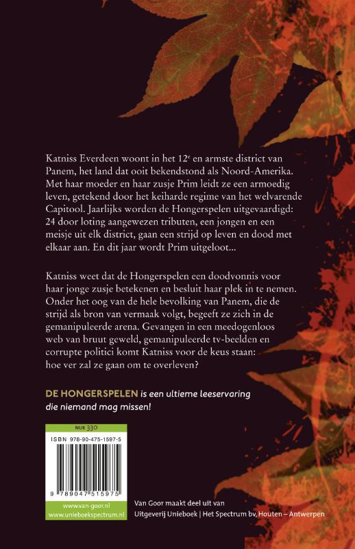 De hongerspelen / De Hongerspelen / 1 achterkant