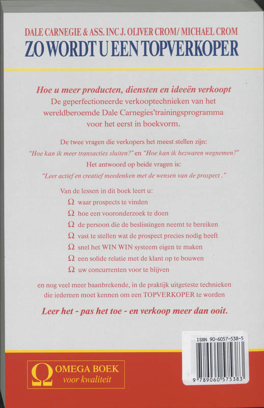 Zo wordt u een topverkoper Zo wordt u een topverkoper achterkant