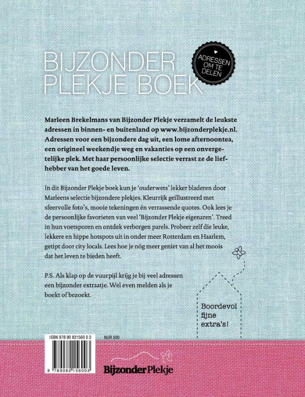 Bijzonder plekje boek achterkant