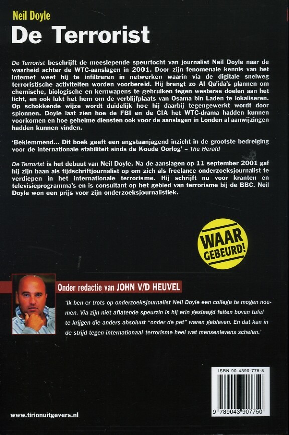 De terrorist / True crime De terrorist / True crime achterkant