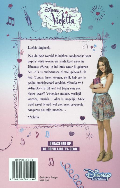 Disney Violetta  -  Violetta's nieuwe wereld Deel 1 achterkant