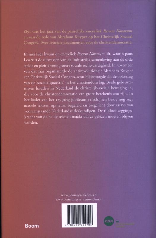 Paus Leo XIII en Abraham Kuyper achterkant