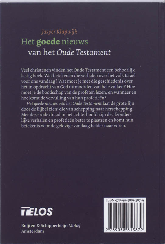 Het goede nieuws van het Oude Testament achterkant