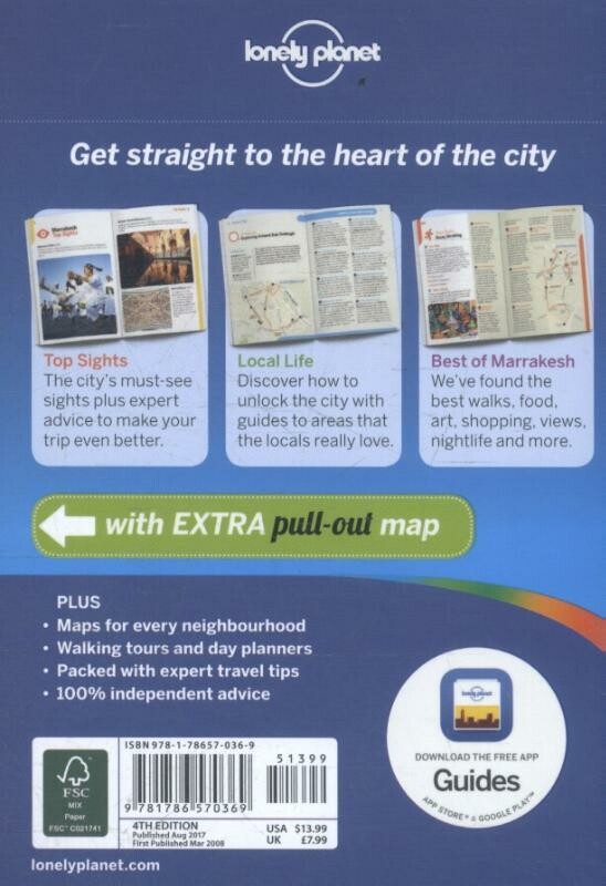 Marrakesh / Lonely Planet Pocket Guide achterkant