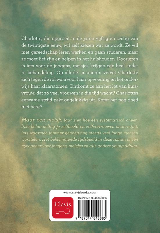 Maar een meisje achterkant