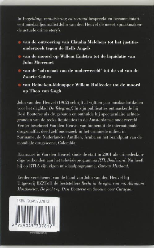 Vergelding, verduistering en verraad Vergelding, verduistering en verraad achterkant