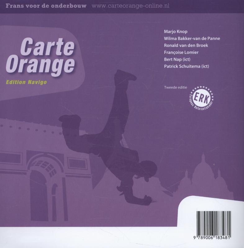 Carte orange Edition navigo 3 HV Livre de textes achterkant