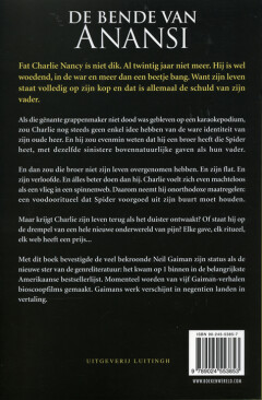 De bende van Anansi achterkant