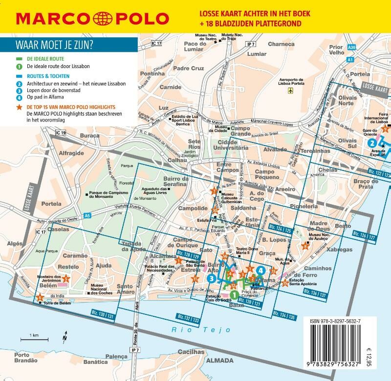 Marco Polo NL Reisgids Lissabon / Marco Polo NL gids achterkant