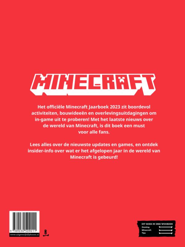 Minecraft - Minecraft Jaarboek 2023 achterkant