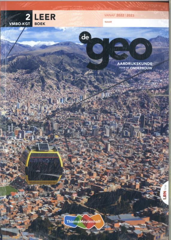 De Geo LRN-line 2 vmbo-kgt aardrijkskunde voor de onderbouw Leerboek