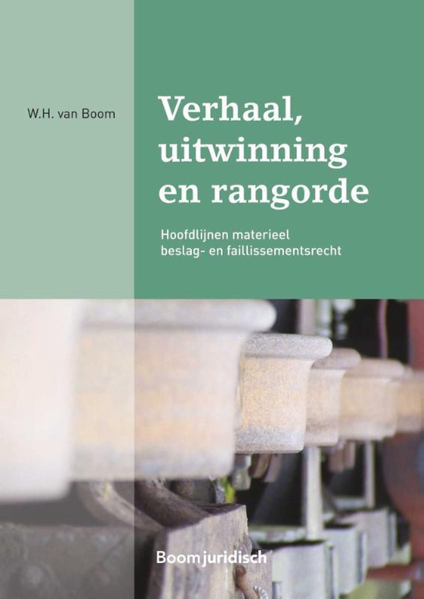 Boom Juridische studieboeken  -   Verhaal, uitwinning en rangorde