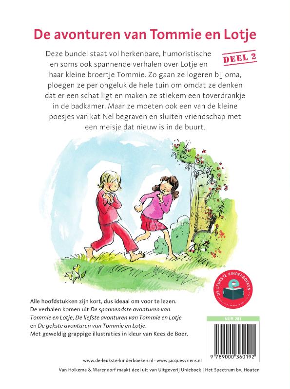 Tommie en Lotje 2 -  De avonturen van Tommie en Lotje 2 achterkant