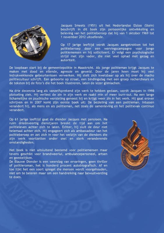 De blauwe diender De blauwe diender achterkant