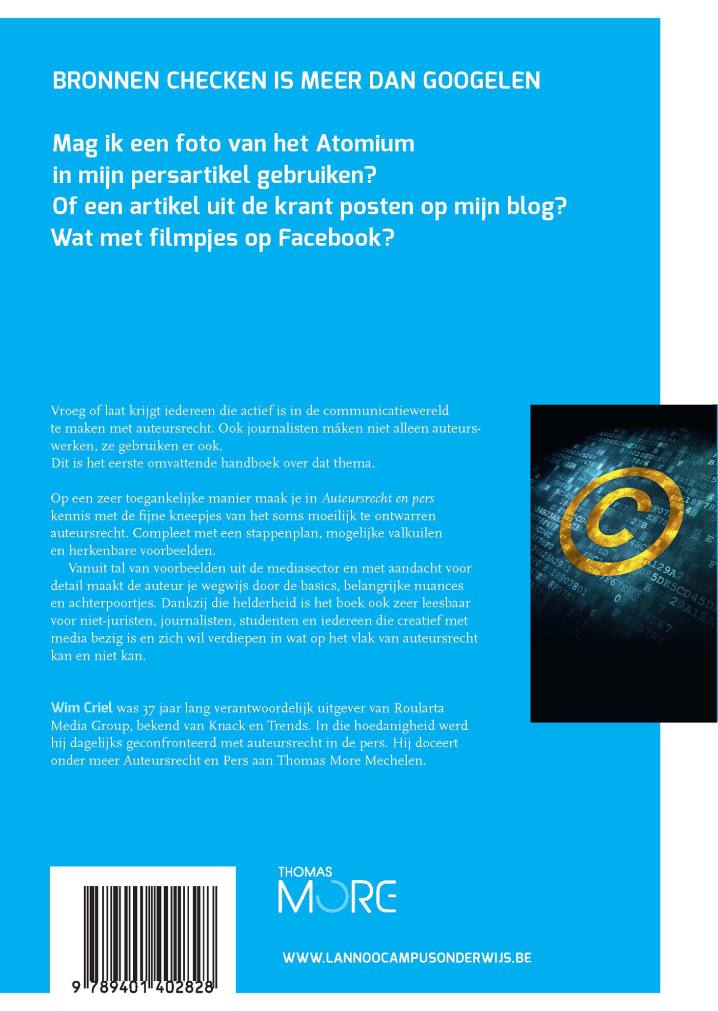 Auteursrecht en pers achterkant