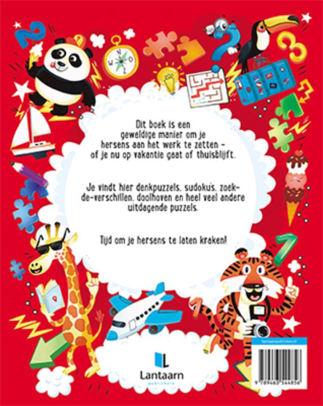 Vakantie puzzels voor kids achterkant