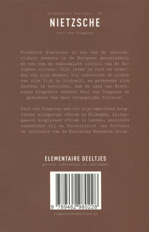 Nietzsche / Elementaire Deeltjes / 36 achterkant
