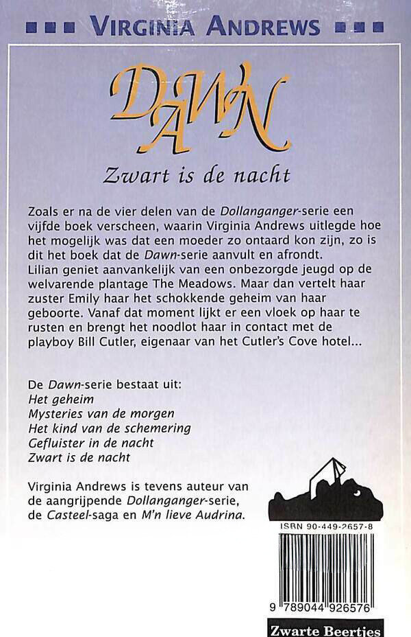 Zwart is de nacht / Zwart is de nacht / Dawn achterkant
