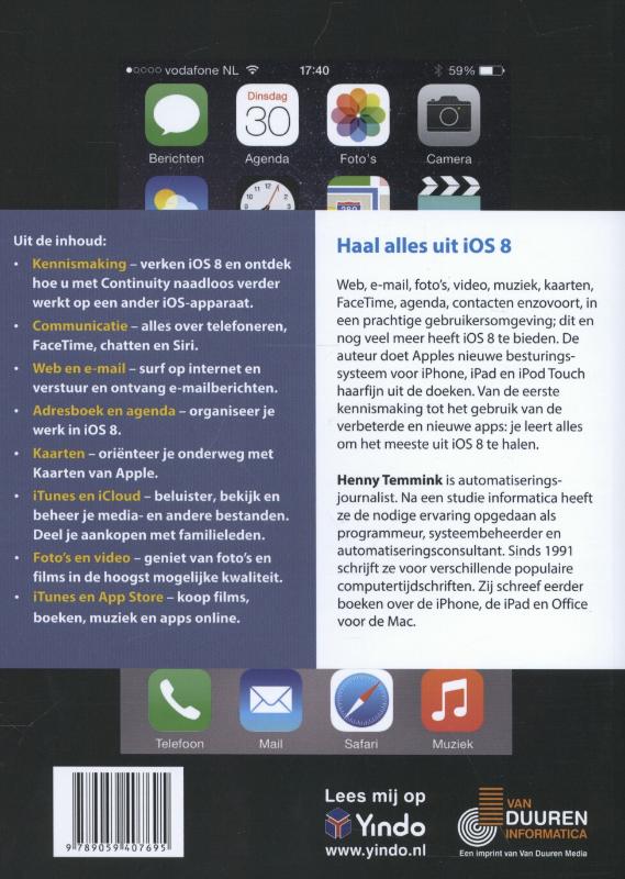 Ontdek! - Ontdek iOS 8 voor iPhone en iPad achterkant
