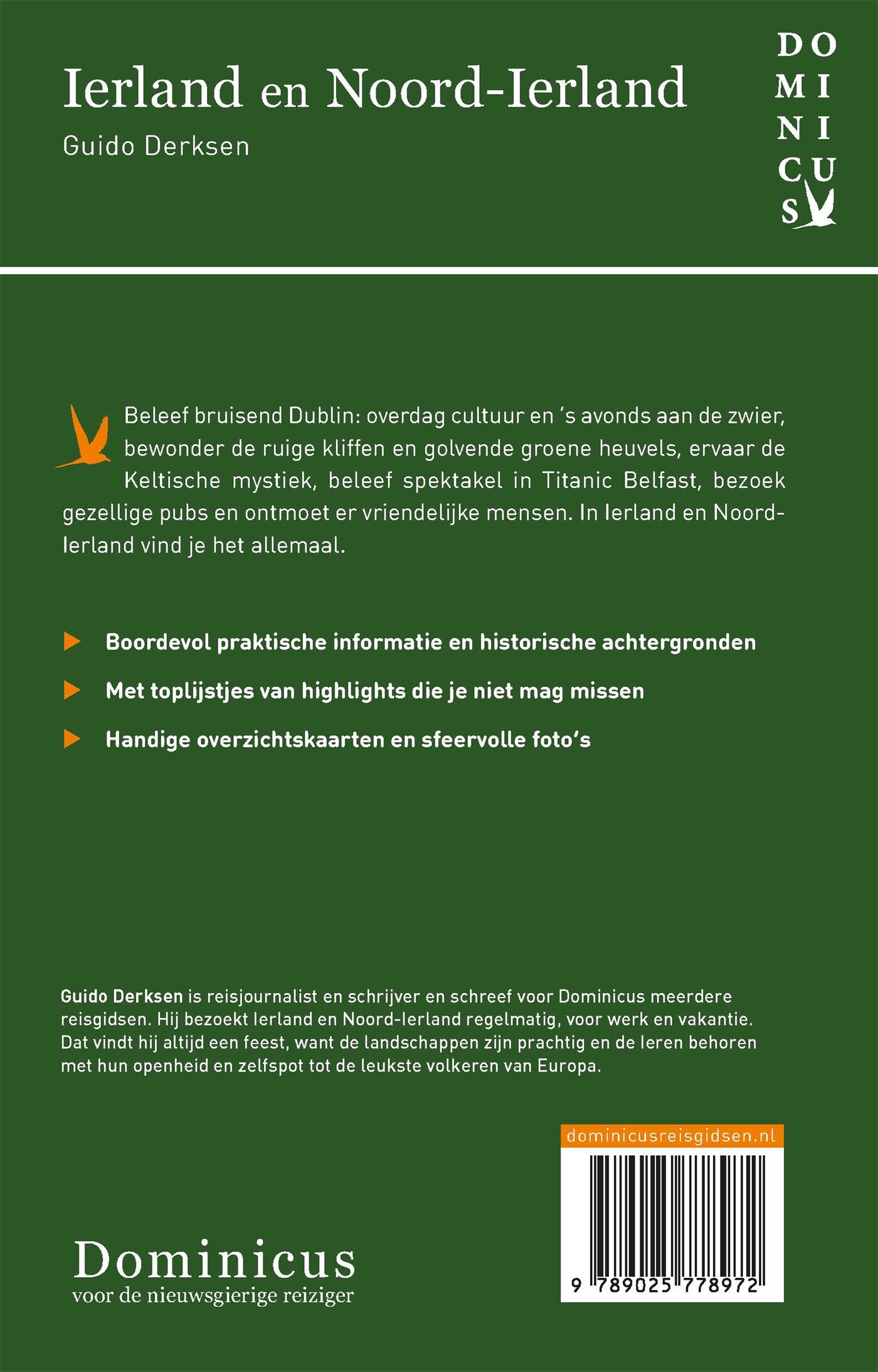 Ierland en Noord-Ierland / Dominicus reeks achterkant