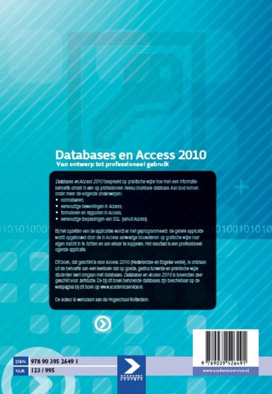 Databases en Access 2010 achterkant