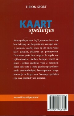 Kaartspelletjes voor 1 of 2 personen achterkant