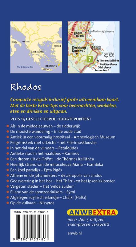 Rhodos / ANWB extra achterkant