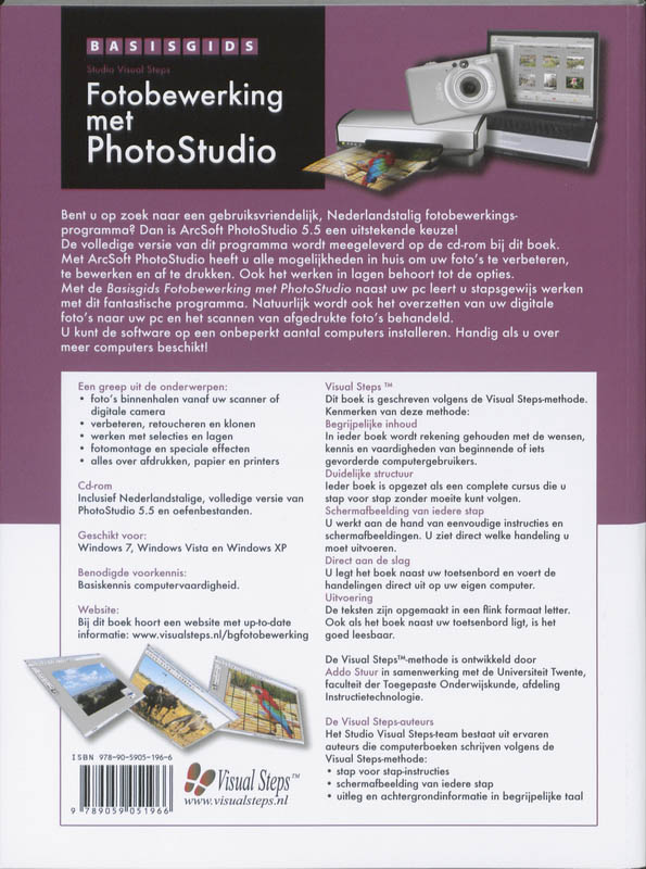 Basisgids fotobewerking met PhotoStudio achterkant