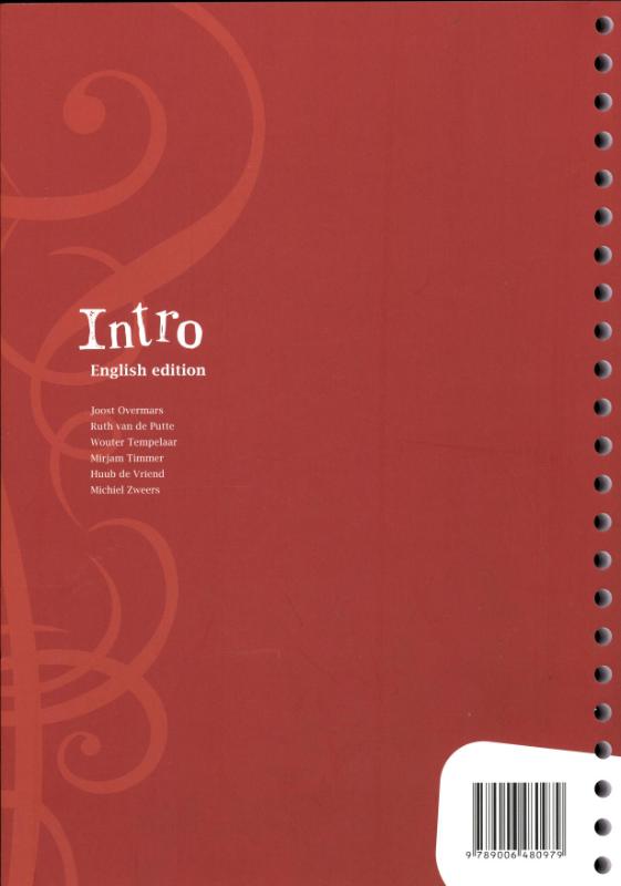 Intro volume 1 Werkboek achterkant