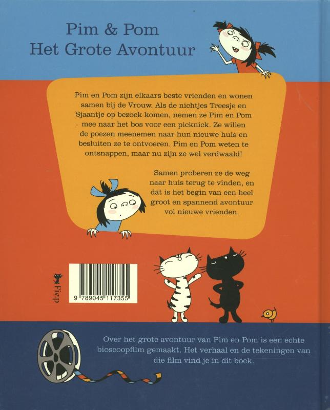 Het grote avontuur / Pim en Pom achterkant