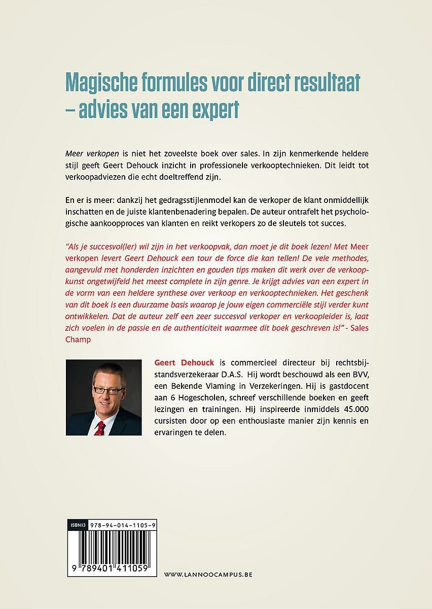 Meer verkopen achterkant