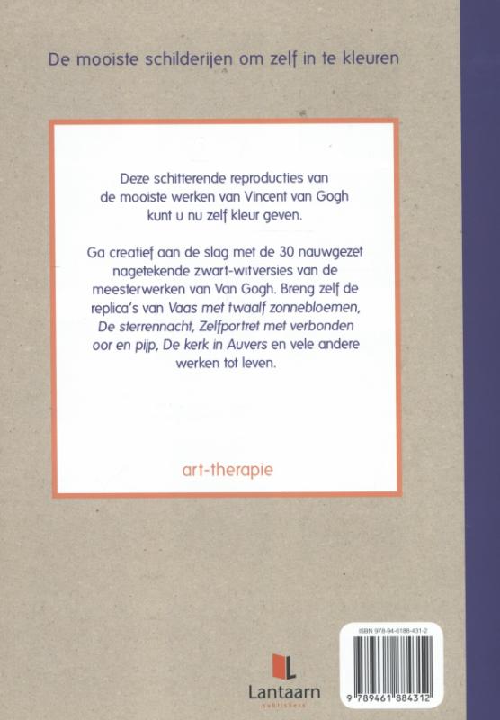 Kleur je eigen Van Gogh / Creative colors achterkant